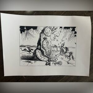 Salvador Dali The Cosmic Rays Resuscitating the Soft Watches 16.5x11.5 print
